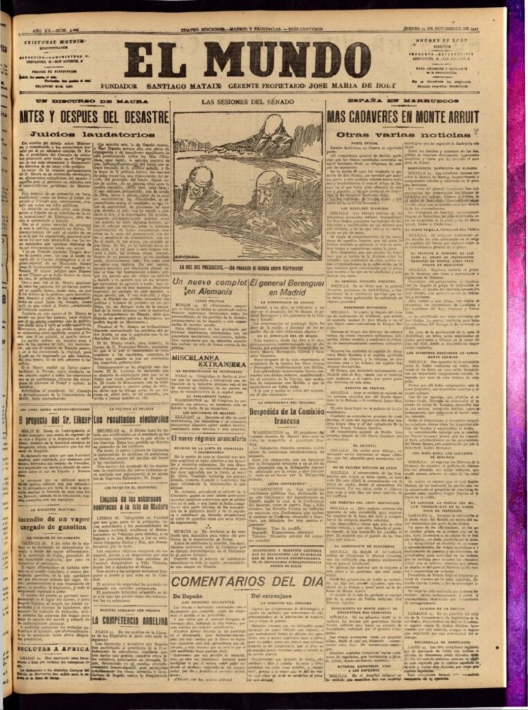 Miniatura de El Mundo del 24 de noviembre de 1921