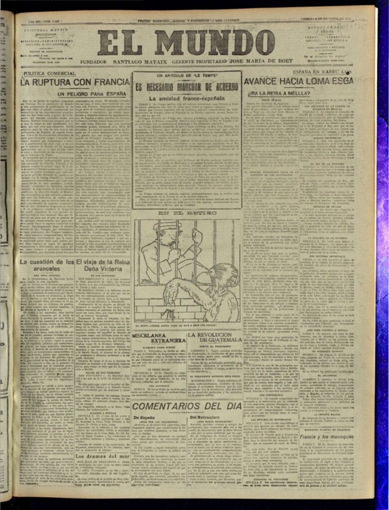 Miniatura de El Mundo del 8 de diciembre de 1921 (edición de provincias)