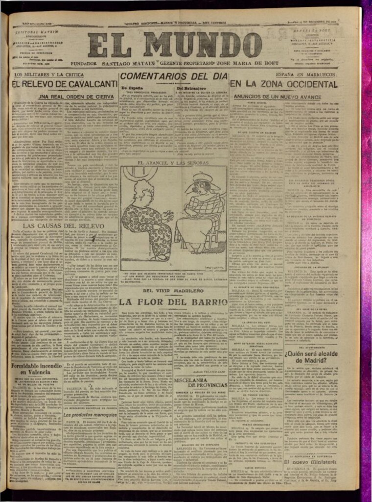 Miniatura de El Mundo del 15 de diciembre de 1921
