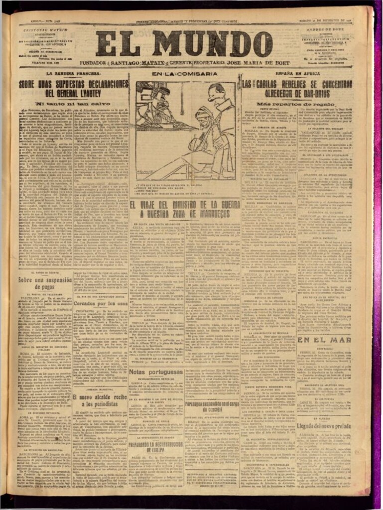 Miniatura de El Mundo del 31 de diciembre de 1921