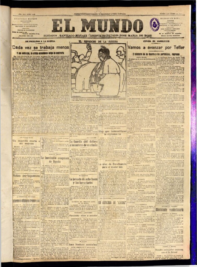 Miniatura de El Mundo del 2 de enero de 1922
