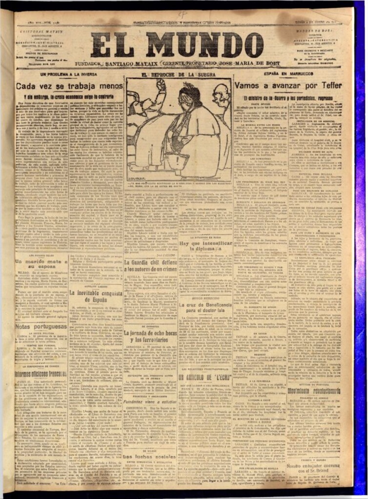 Miniatura de El Mundo del 2 de enero de 1922 (edición de provincias)
