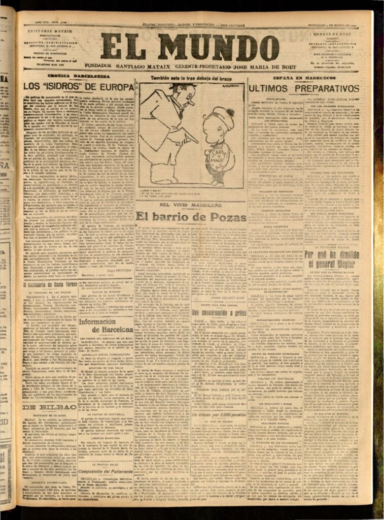 Miniatura de El Mundo del 4 de enero de 1922