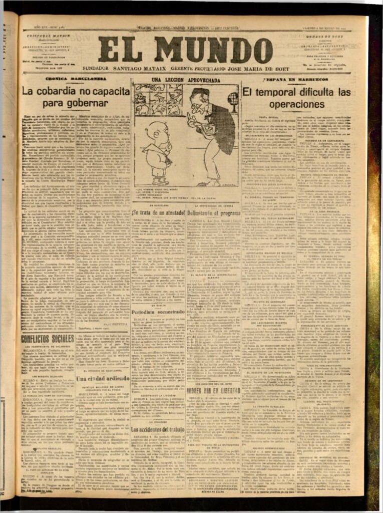 Miniatura de El Mundo del 6 de enero de 1922