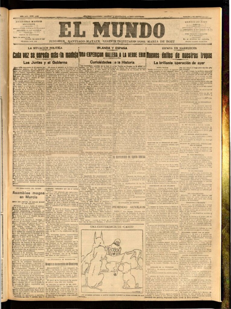 Miniatura de El Mundo del 7 de enero de 1922