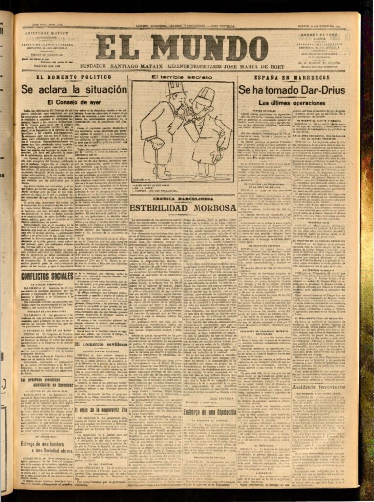 Miniatura de El Mundo del 10 de enero de 1922