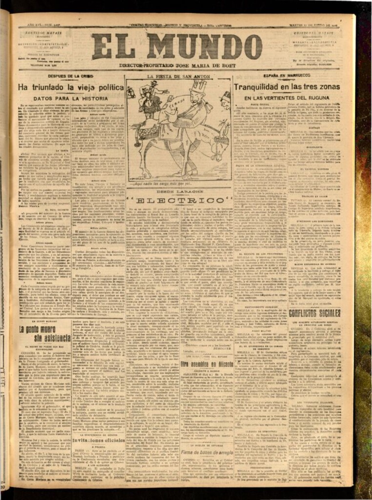 Miniatura de El Mundo del 17 de enero de 1922