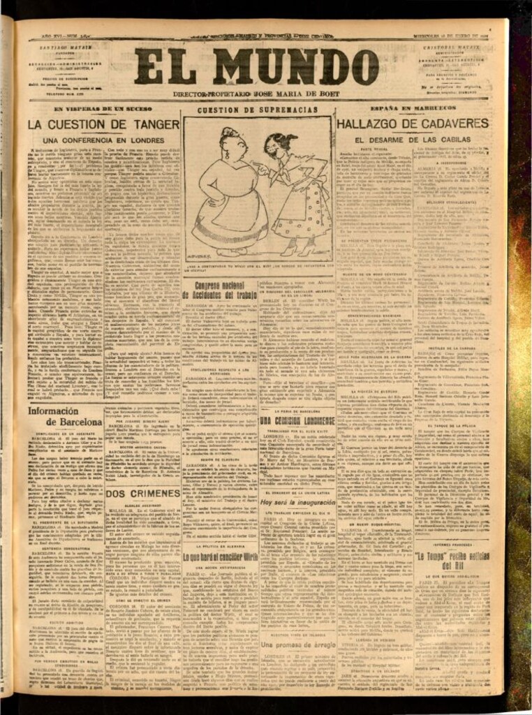 Miniatura de El Mundo del 18 de enero de 1922