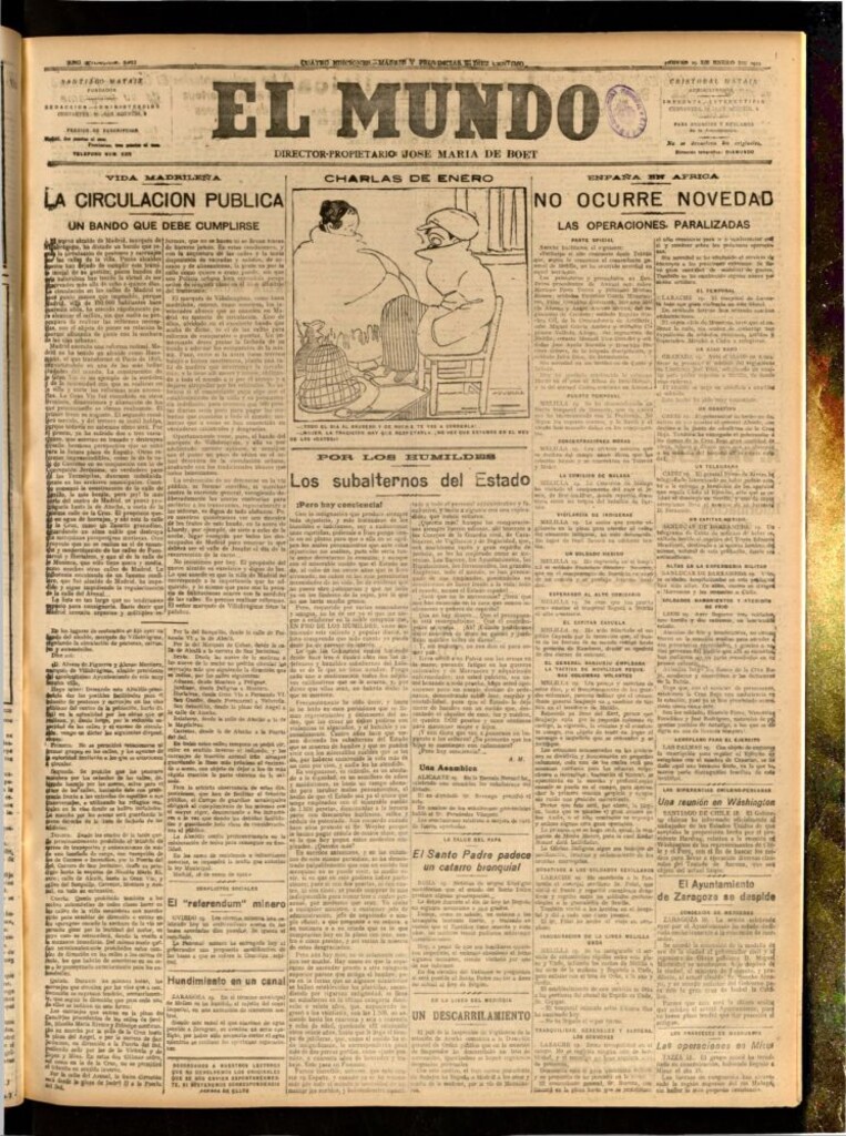 Miniatura de El Mundo del 19 de enero de 1922