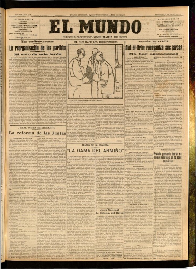 Miniatura de El Mundo del 25 de enero de 1922