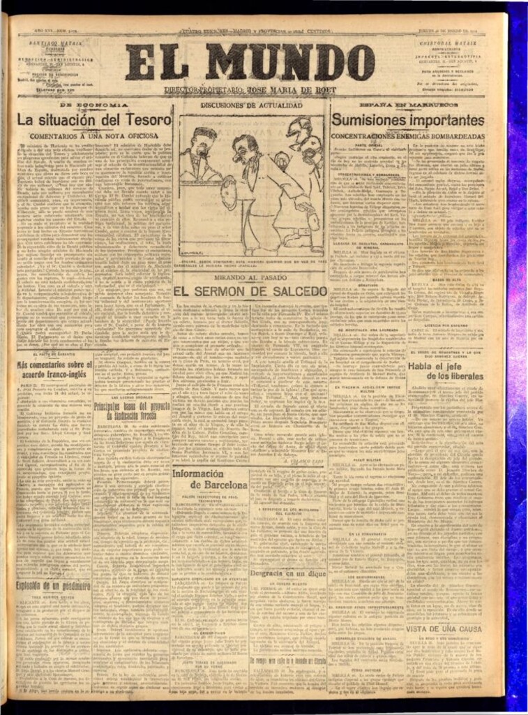 Miniatura de El Mundo del 26 de enero de 1922 (edición de provincias)
