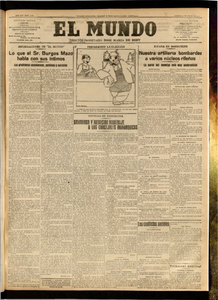 Miniatura de El Mundo del 27 de enero de 1922