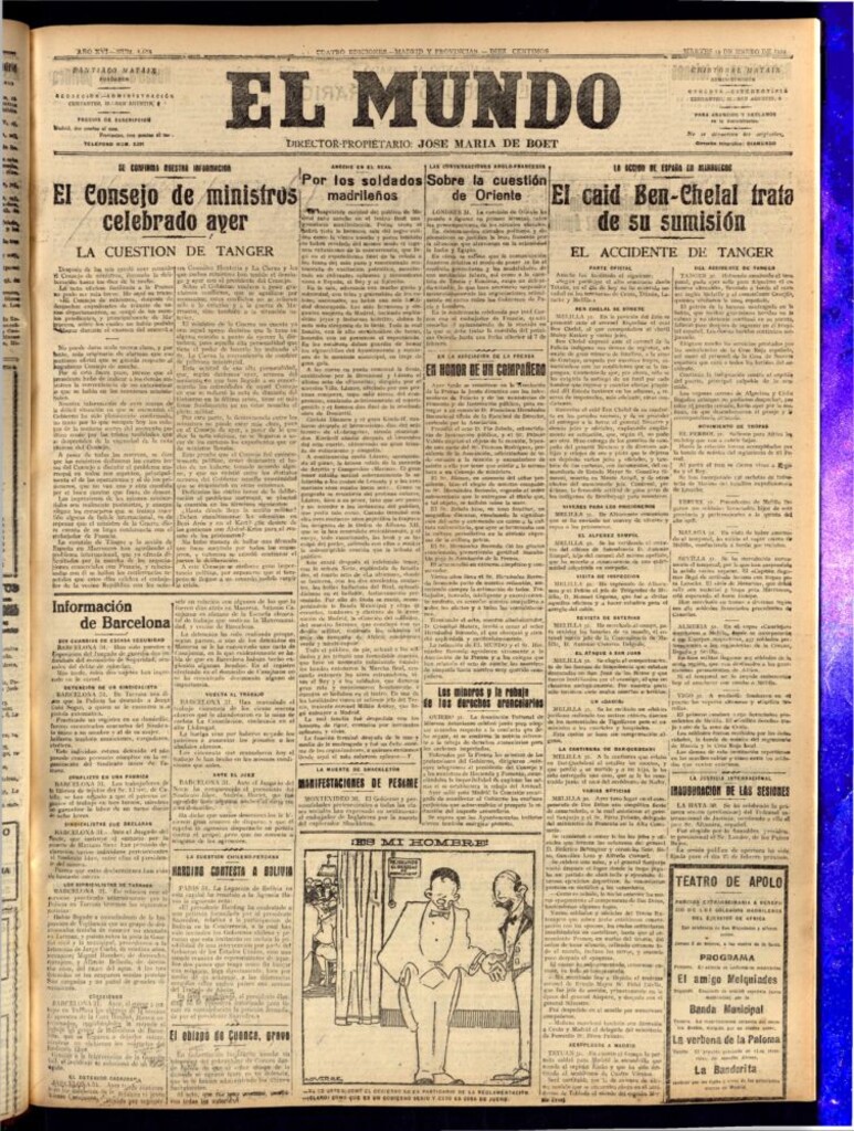 Miniatura de El Mundo del 31 de enero de 1922 (edición de provincias)