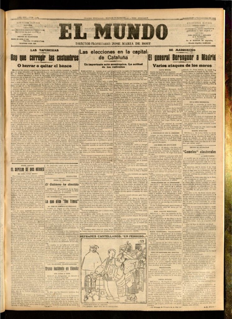 Miniatura de El Mundo del 1 de febrero de 1922