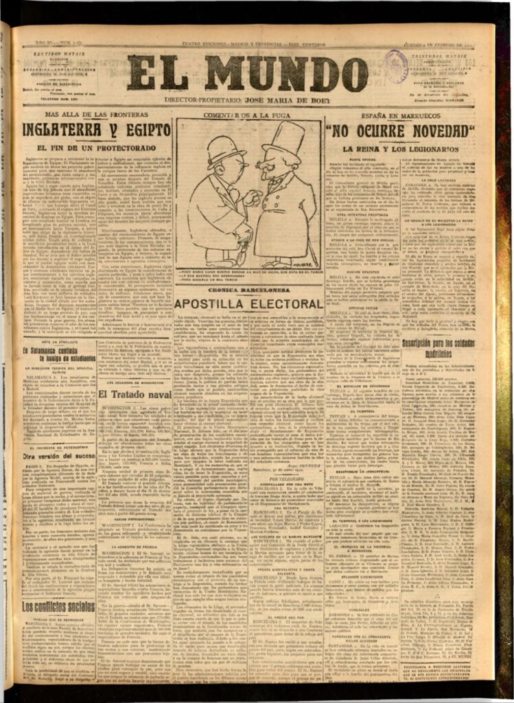 Miniatura de El Mundo del 2 de febrero de 1922