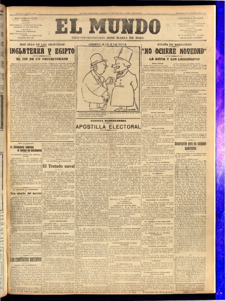 Miniatura de El Mundo del 2 de febrero de 1922 (edición de provincias)