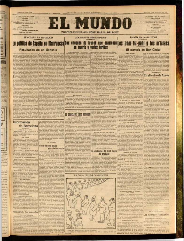 Miniatura de El Mundo del 3 de febrero de 1922