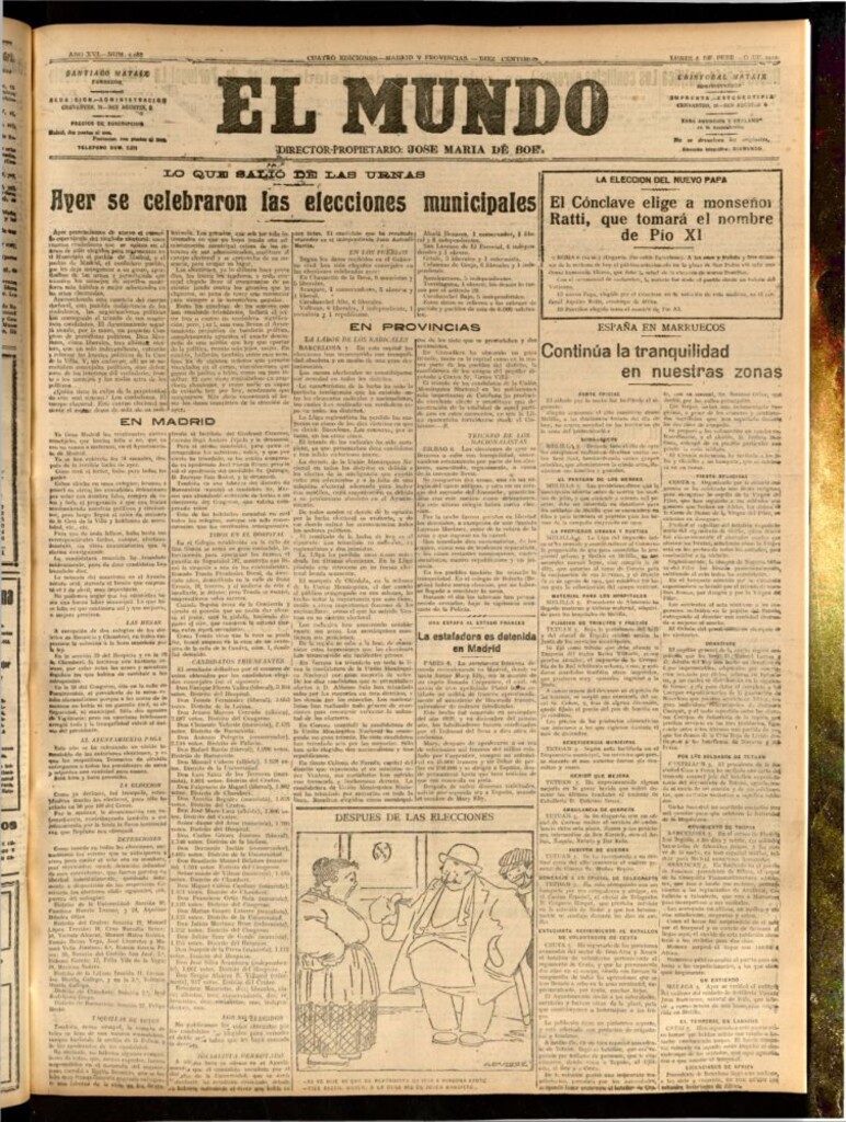 Miniatura de El Mundo del 6 de febrero de 1922