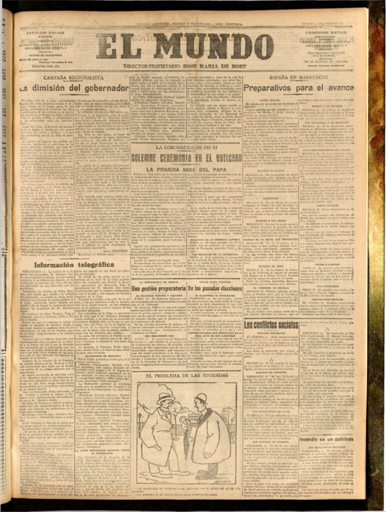 Miniatura de El Mundo del 13 de febrero de 1922