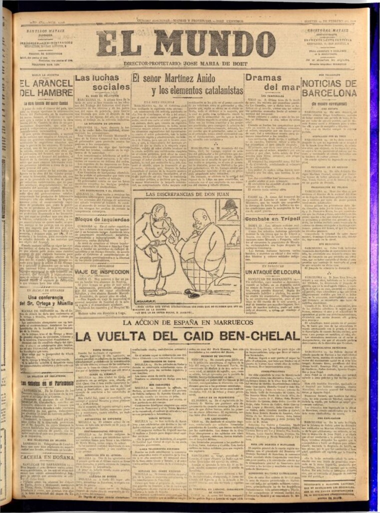 Miniatura de El Mundo del 14 de febrero de 1922 (edición de provincias)