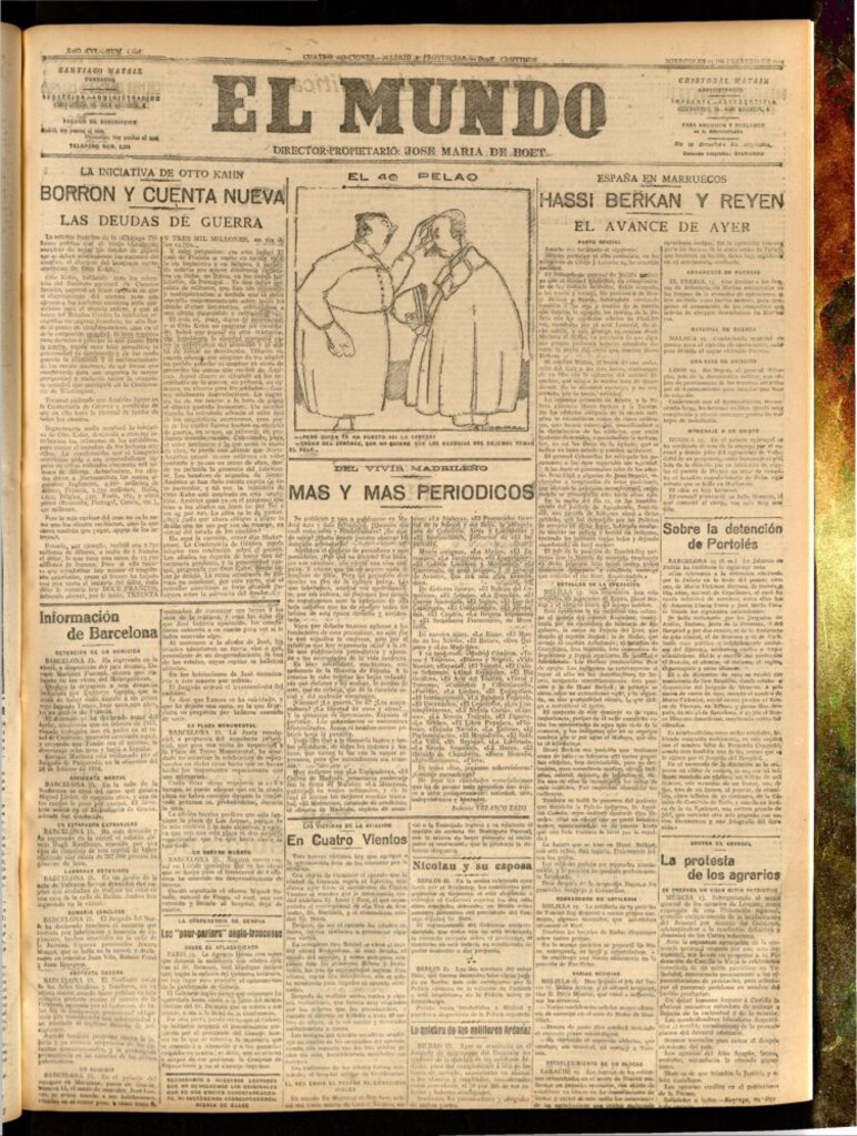 Miniatura de El Mundo del 15 de febrero de 1922