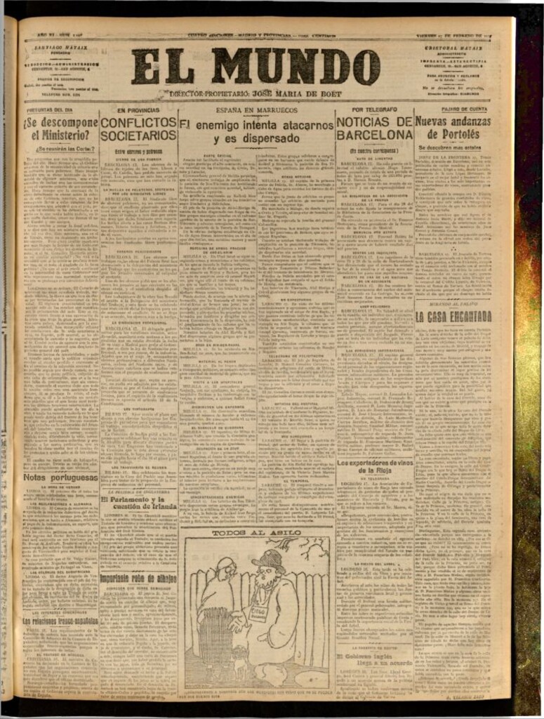 Miniatura de El Mundo del 17 de febrero de 1922