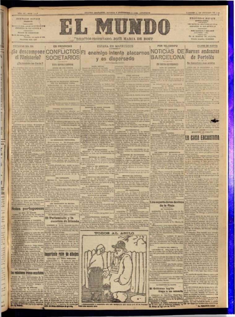 Miniatura de El Mundo del 17 de febrero de 1922 (edición de provincias)