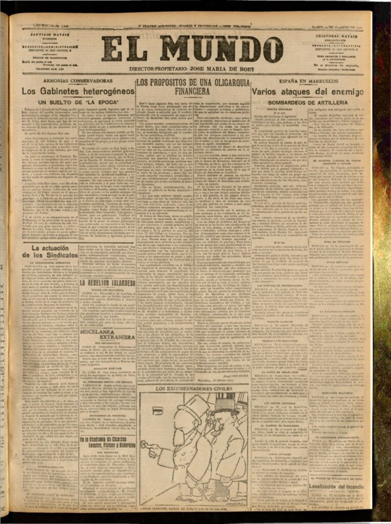 Miniatura de El Mundo del 20 de febrero de 1922