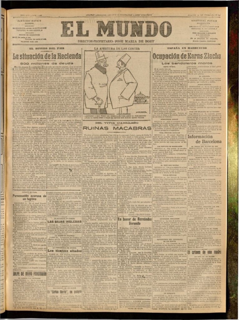 Miniatura de El Mundo del 21 de febrero de 1922