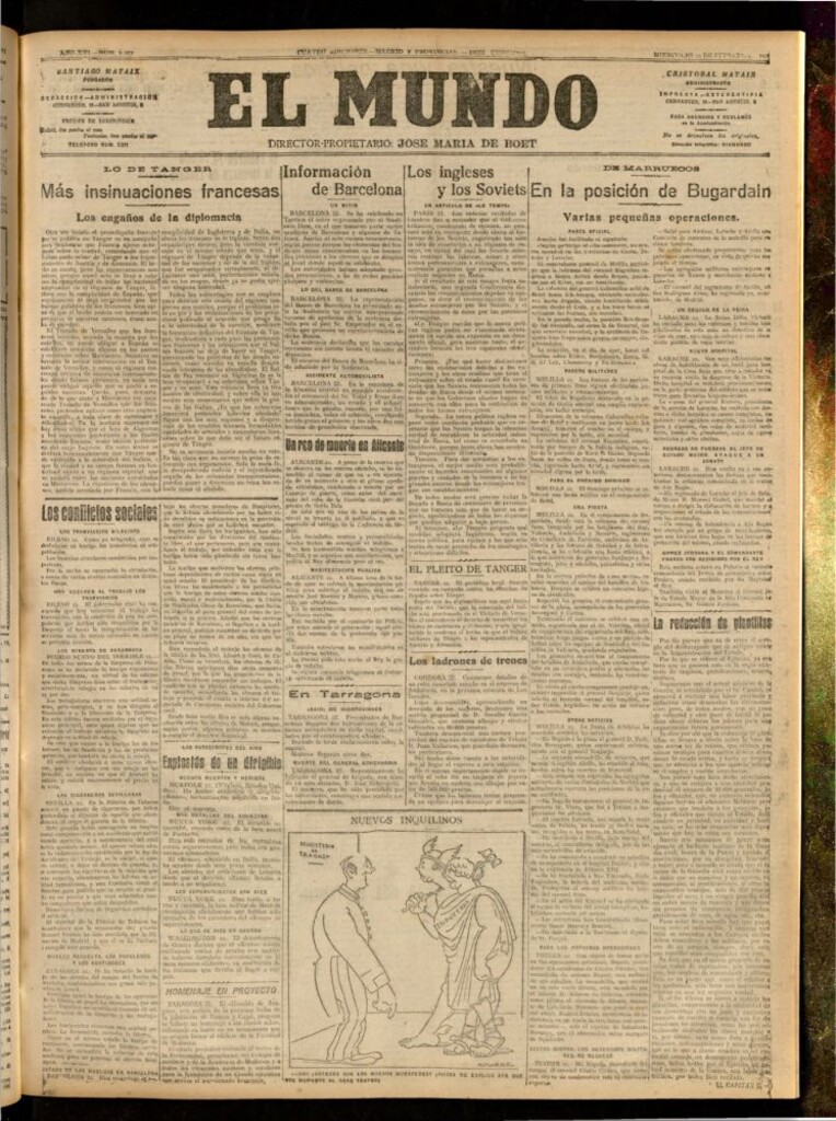 Miniatura de El Mundo del 22 de febrero de 1922