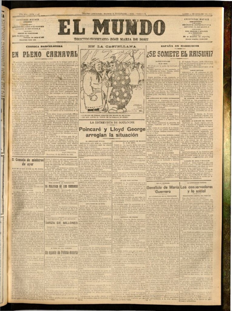 Miniatura de El Mundo del 27 de febrero de 1922