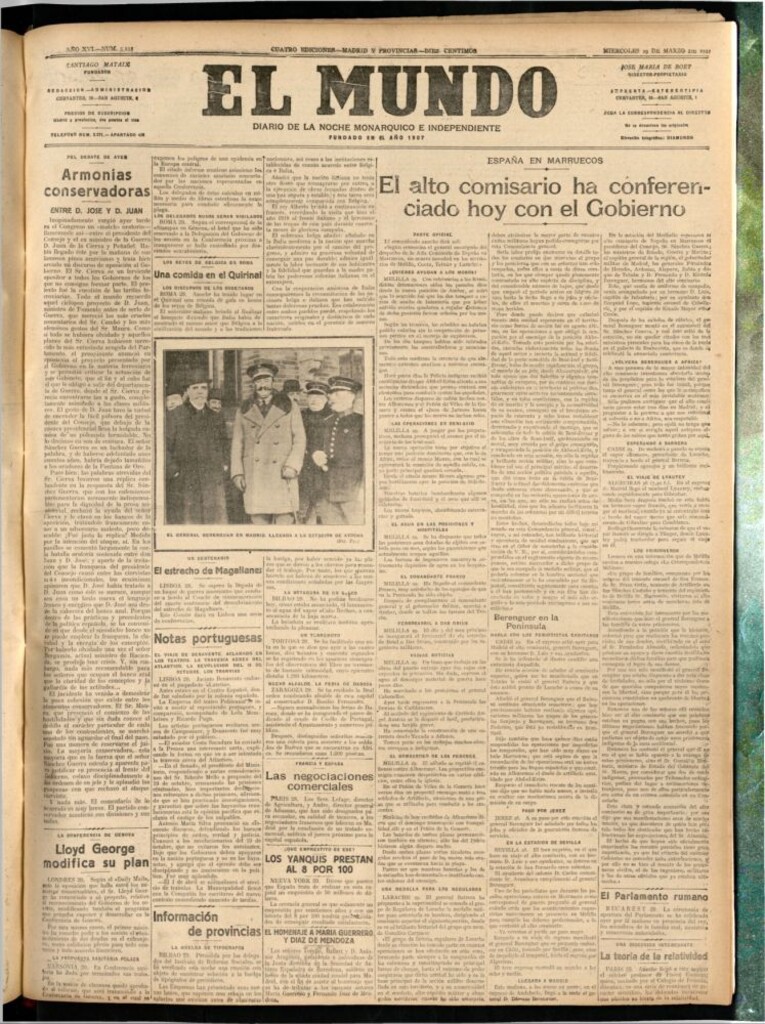 Miniatura de El Mundo del 29 de marzo de 1922 (edición de provincias)