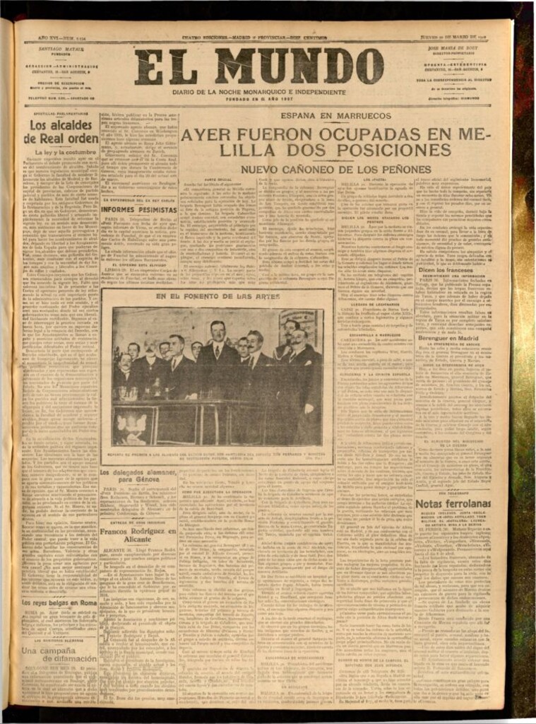Miniatura de El Mundo del 30 de marzo de 1922