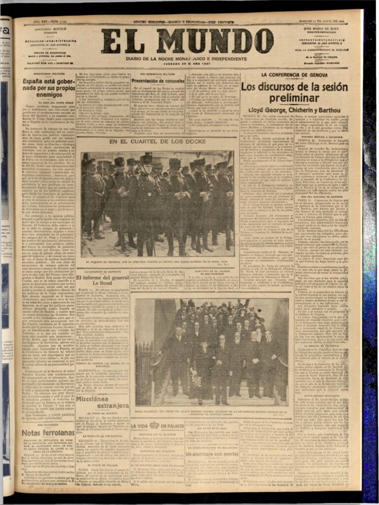 Miniatura de El Mundo del 11 de abril de 1922