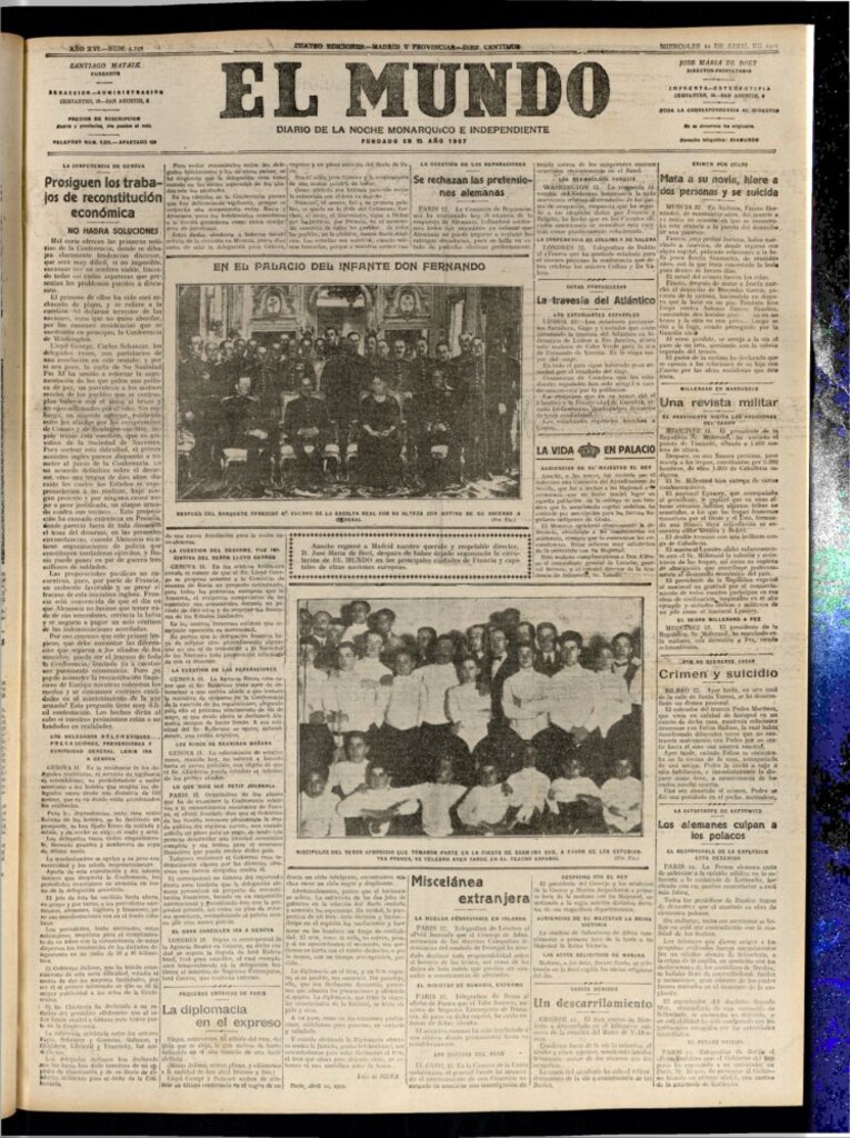 Miniatura de El Mundo del 12 de abril de 1922