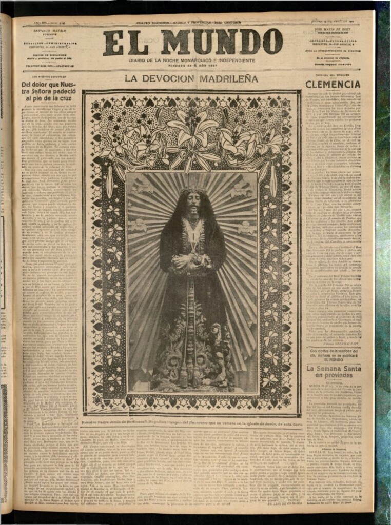 Miniatura de El Mundo del 13 de abril de 1922 (edición de provincias)