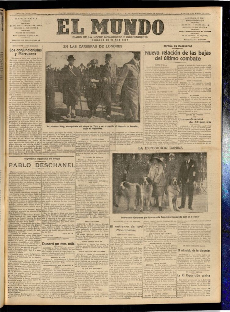Miniatura de El Mundo del 2 de mayo de 1922
