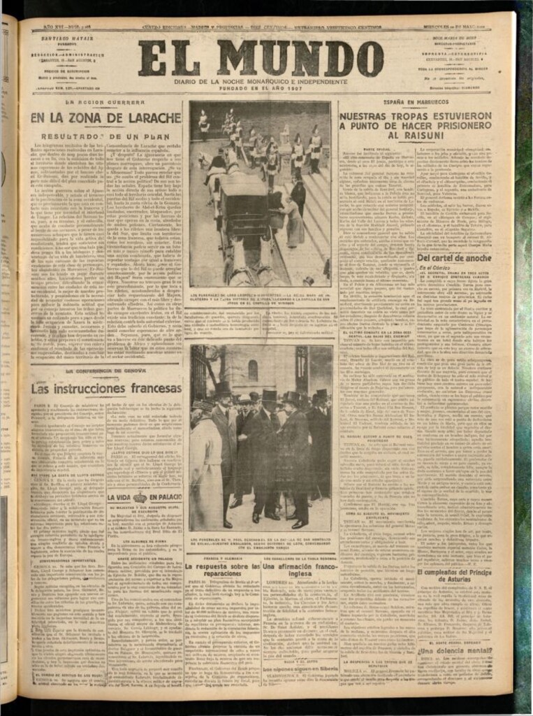 Miniatura de El Mundo del 10 de mayo de 1922 (edición de provincias)