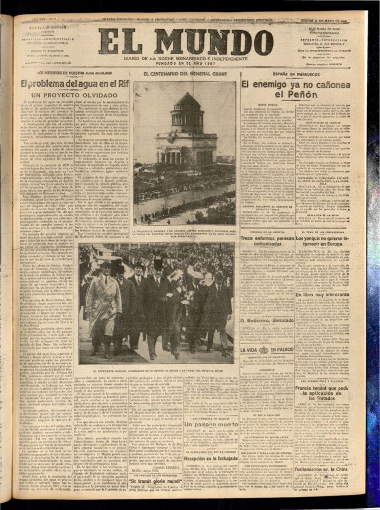 Miniatura de El Mundo del 18 de mayo de 1922
