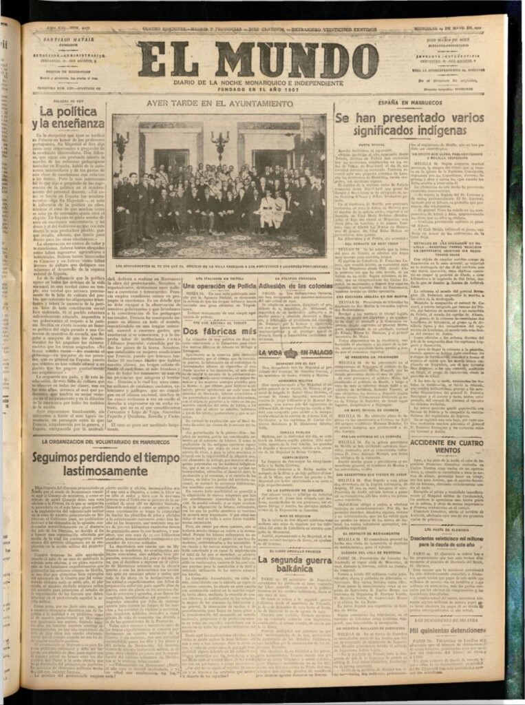 Miniatura de El Mundo del 24 de mayo de 1922 (edición de provincias)