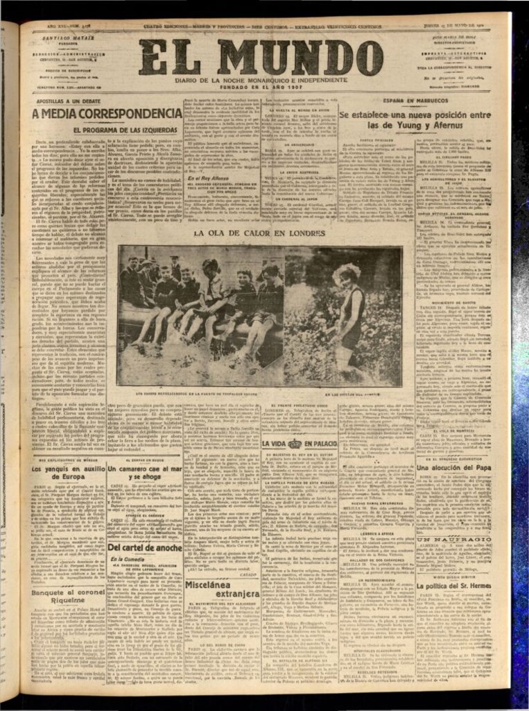 Miniatura de El Mundo del 25 de mayo de 1922