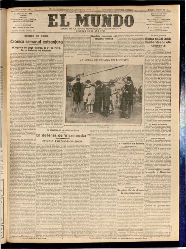 Miniatura de El Mundo del 1 de junio de 1922