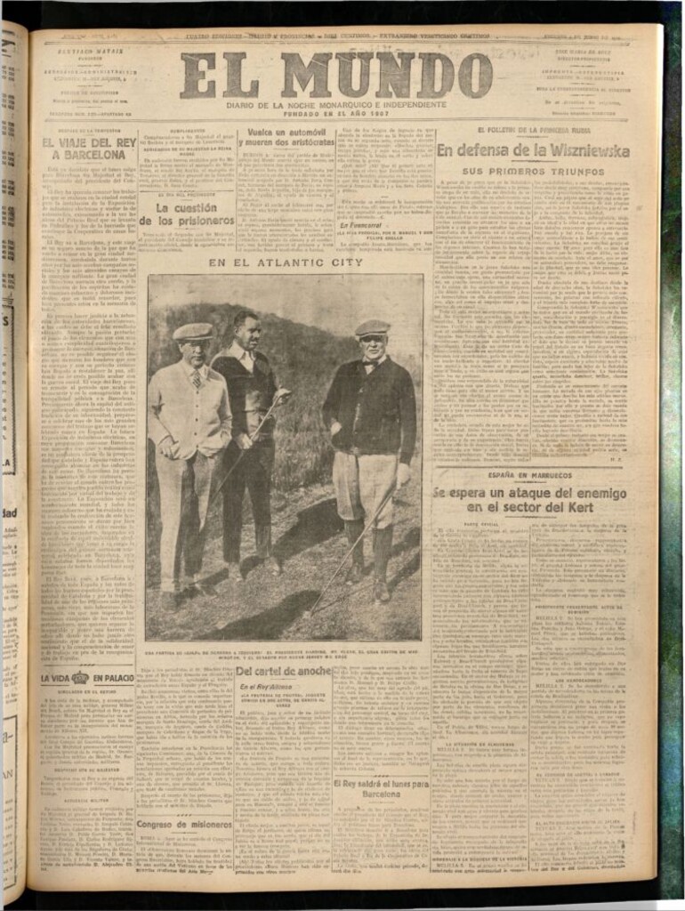 Miniatura de El Mundo del 2 de junio de 1922 (edición de provincias)