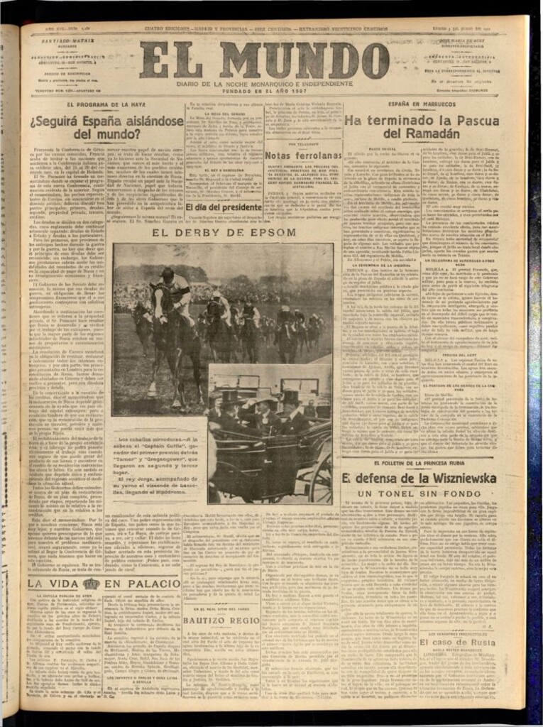 Miniatura de El Mundo del 5 de junio de 1922