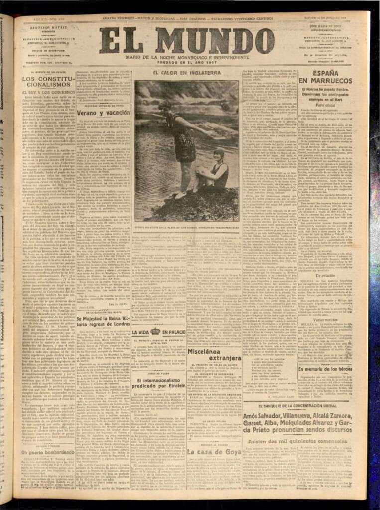 Miniatura de El Mundo del 10 de junio de 1922