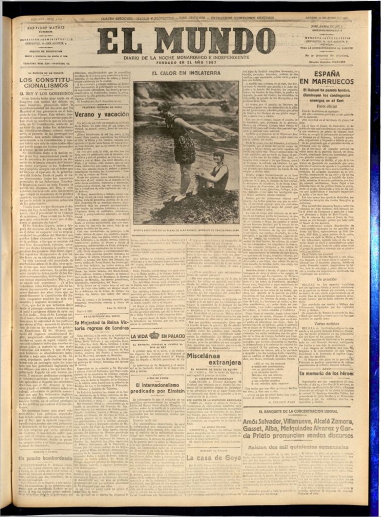 Miniatura de El Mundo del 10 de junio de 1922 (edición de provincias)