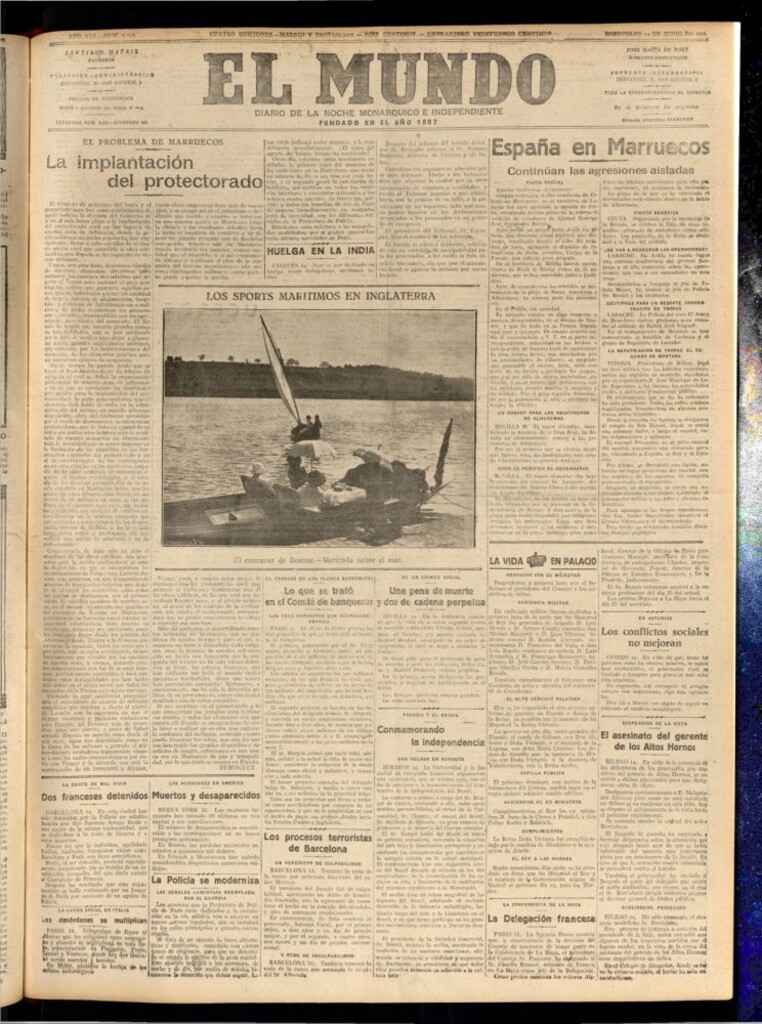 Miniatura de El Mundo del 14 de junio de 1922