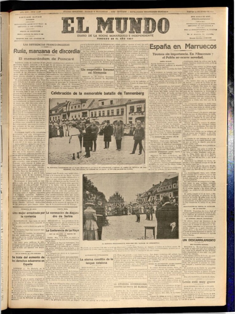 Miniatura de El Mundo del 15 de junio de 1922