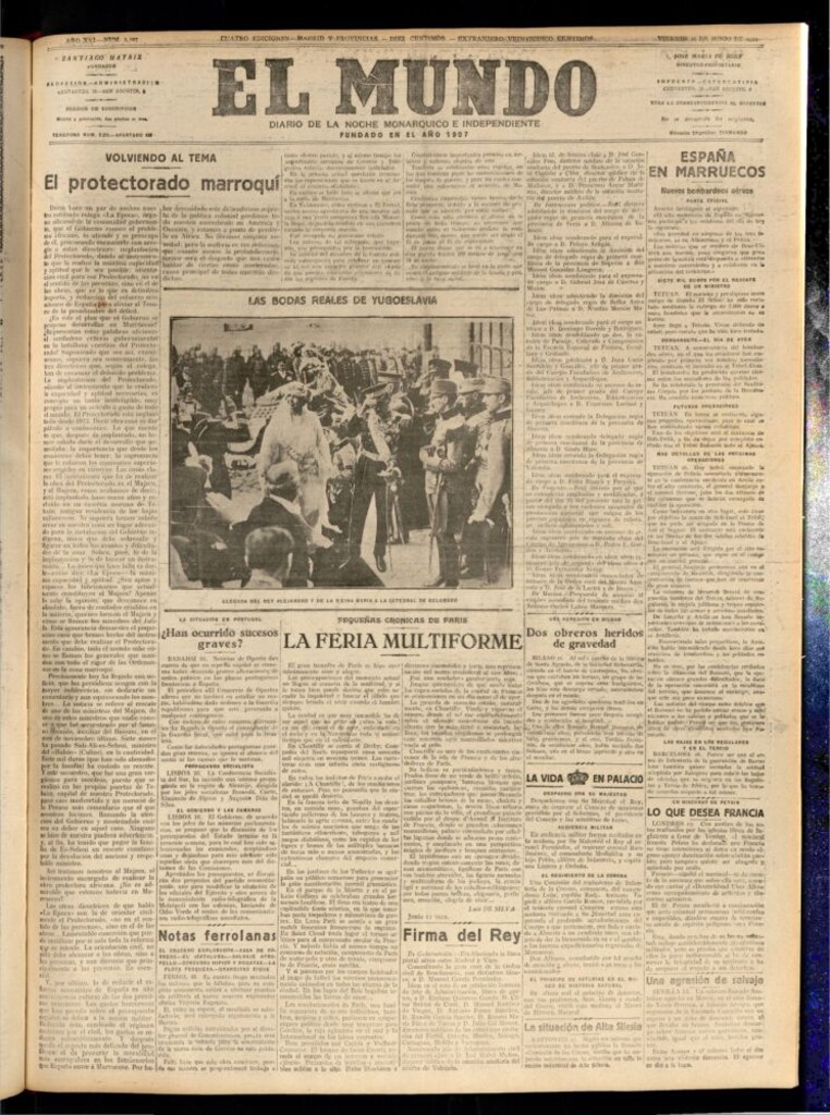 Miniatura de El Mundo del 16 de junio de 1922