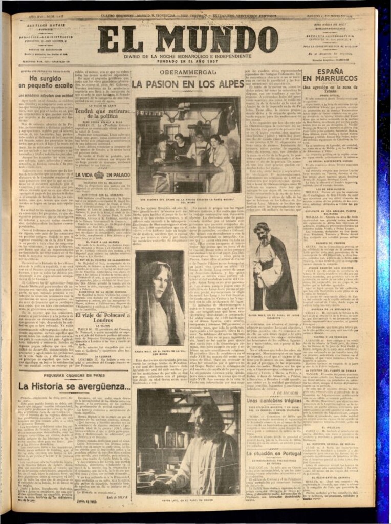 Miniatura de El Mundo del 17 de junio de 1922 (edición de provincias)